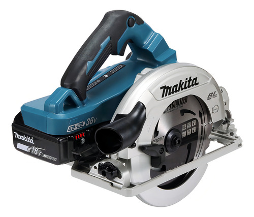 Serra circular sem fio Makita DHS782pt2j 7 1/4 36v cor turquesa Frequência 50 Hz/60 Hz