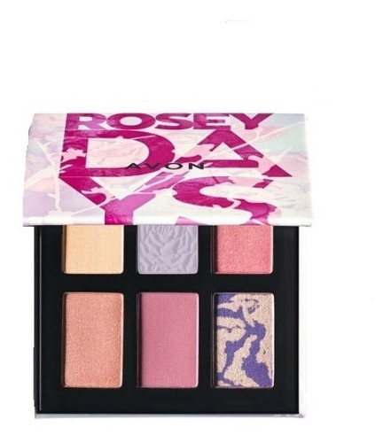 Avon Rosey Days Paleta De Sombras 6 Tonos Mate Y Perladas 