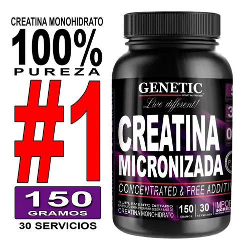 Aumento Masa Muscular Creatina Arginina Aminos Bcaa Genetic