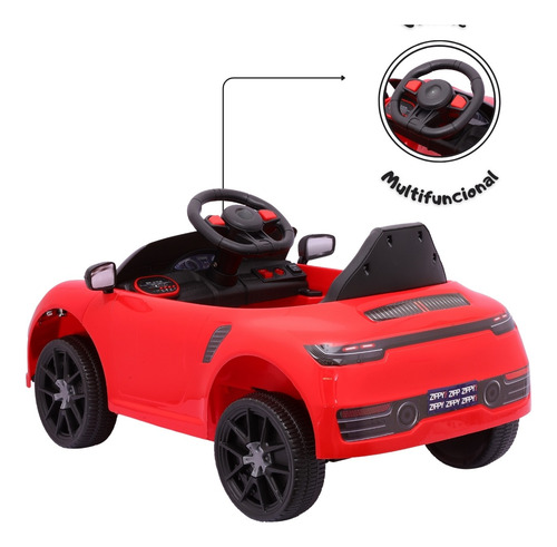 Carrinho Carro De Passeio Eletrico Infantil Com Som E Luz
