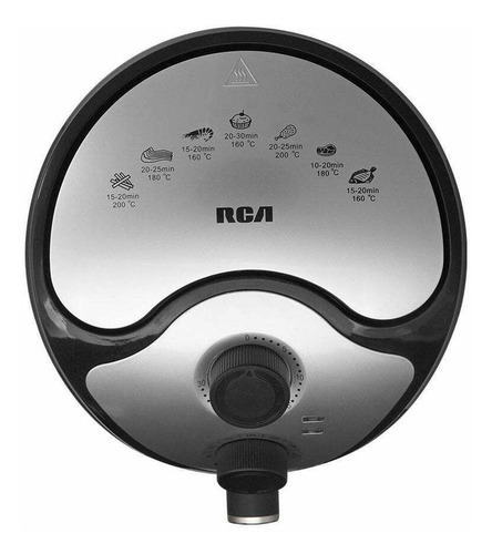 Imagen 3 de 3 de Freidora de aire RCA RC-105 de 3.5L color negro 120V