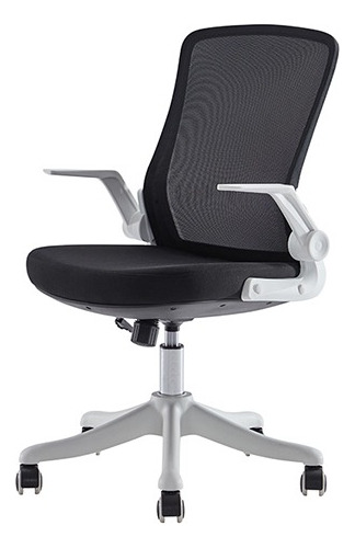 Silla Ejecutiva Ergonómica De Oficina Deli Escritorio 91106 Color Negro Material Del Tapizado Malla Elástica