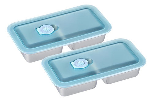 Recipientes De Acero Inoxidable Con Doble Compartimento Para