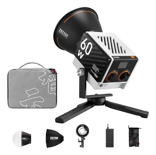 Zhiyun Molus G60 Combo, Luz De Video Bicolor, 10.58 Oz Porta