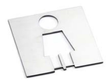 Imagen 1 de 1 de Mod. 1106 Iconos Mujeres Acero Inox.