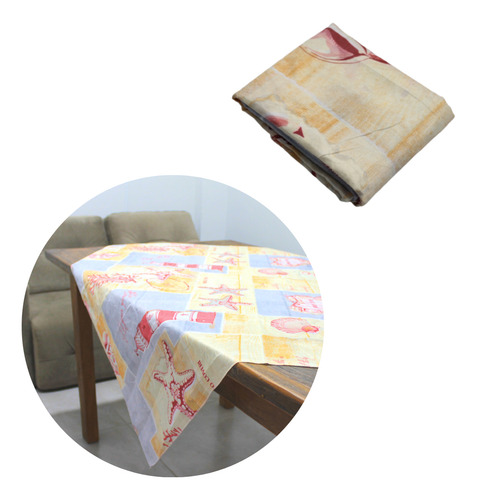 Toalha De Mesa De 4 Lugares Retangular 140x120cm Sortidas Cor Variadas Geométrico