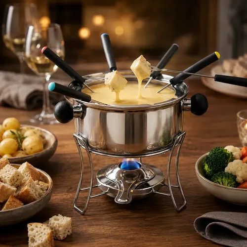 Kit Fondue com 10 Pçs Inox