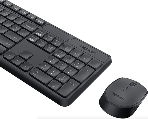 Imagen 2 de 6 de Combo Teclado Mouse Inalambrico Kit Mk235 Logitech Usb Es Pc