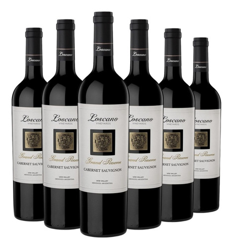 Imagen 1 de 10 de Vino Loscano Gran Reserva Cabernet Sauvignon Caja X 6 750ml