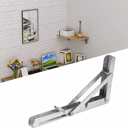 2pcs Soporte Plegable De Acero Inoxidable Triangular Plegabl