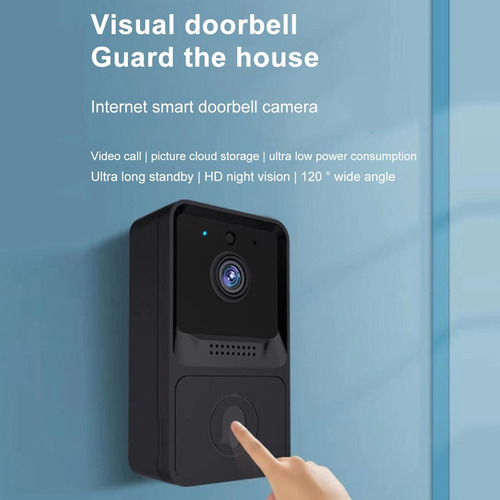 Imagen 7 de 10 de Timbre De Casa Inteligente Inalámbrico Wifi Con Cámara