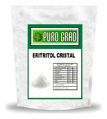 Eritritol Puro Adoçante 500g - Importado