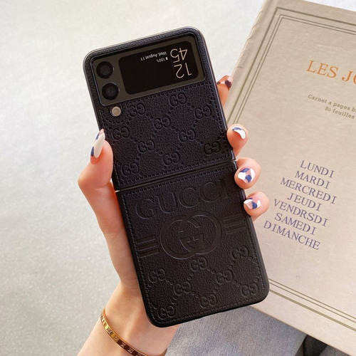 Funda De Piel De Lujo Funda Capa Para Sm Galaxy Z Flip 5 4 3 6 Z Flod 2 3 4 5 6 Find N2 N3 X Flip Xiaomi Mixflip Mix