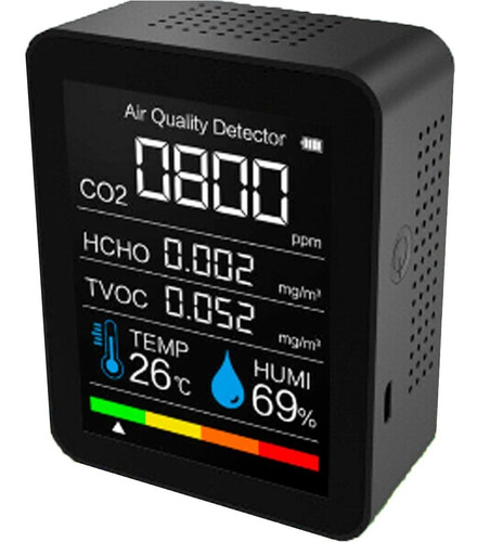 Medidor Digital De Co2 Dioxido Carbono Humedad Con Alarma