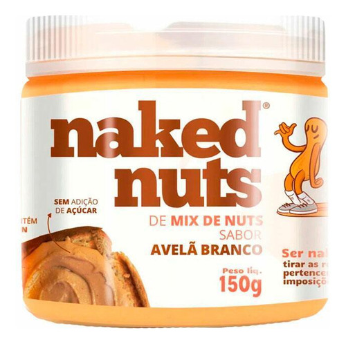 Pasta Mix De Nuts E Avelã Branco Naked Nuts 150g