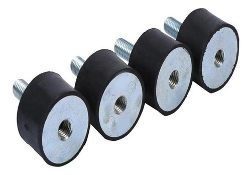 4 Soportes De Goma Amortiguadores Antivibración Silentblock