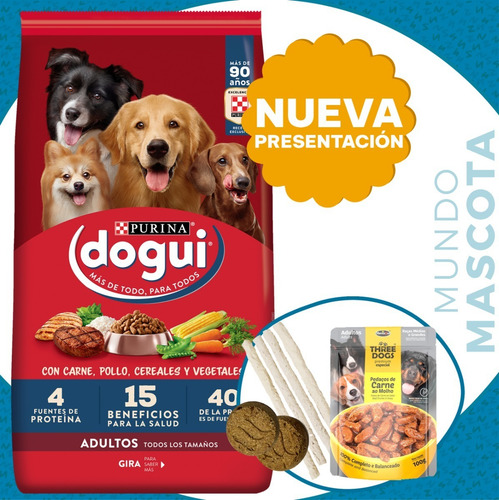 Alimento Dogui Recetas Caseras para perro adulto sabor carne y vegetales en bolsa de 21kg