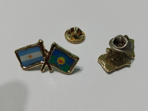 Pins Bandera Argentina Con La Pcia De Bs As  De 2 Cms