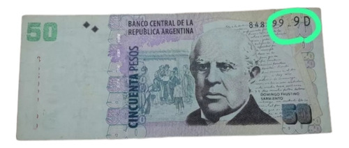 Billete De 50 Pesos Con Error En La Numeración