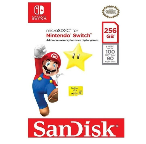 Memoria Micro Sd 256gb Sandisk Nintendo Switch