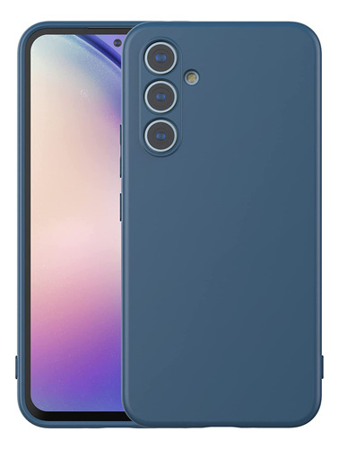 Funda Para Samsung Galaxy A54 5g De Silicona - Azul