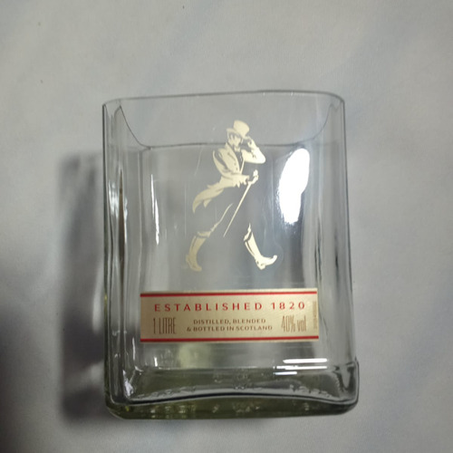 Vasos Cuadrados De Whisky Set 4 Vasos + Hielera + Pinza Transparente
