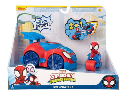 Spiderman Vehiculo Spidey Amazing Friends Spidey 2 N 1 