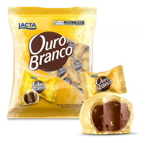 Bombom Ouro Branco 1kg Lacta