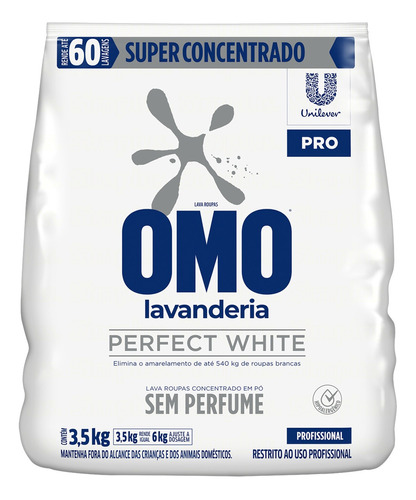 Sabão em pó Omo Perfect White Pro pacote 3.5 kg