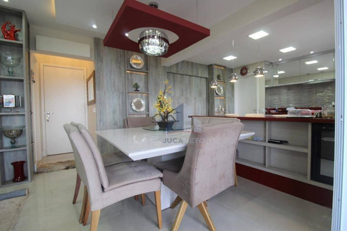 Imagem 9 de 30 de Century Plaza Residence: Apartamento Mobiliado Com 3 Suítes, Varanda Gourmet, À Venda, 107 M² Por R$ 800.000 - Vila Homero Thon - Santo André/sp - Ap1183
