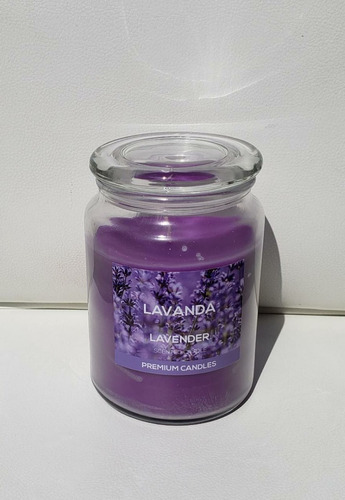 Velas Aromáticas Lavanda Jarra Vidrio ( L 1,082 Grs)