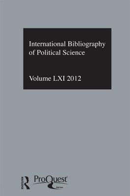 Libro Ibss: Political Science: 2012 Vol.61: International...