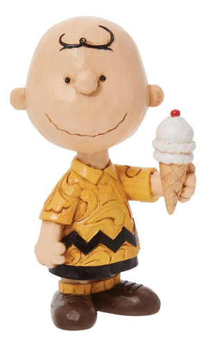 Enesco Jim Shore Peanuts Mini Charlie Brown Con Helado - Fig