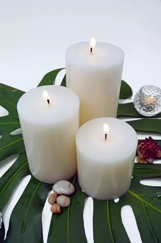 Trio De Velas Decorativas Para Centro De Mesa Boda Aluzza