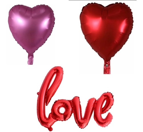 Trio De Globos De San Valentin 1