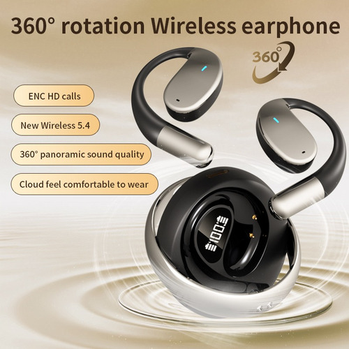 Bluetooth Sports On-ear Headphones Noise Cancelling Negro