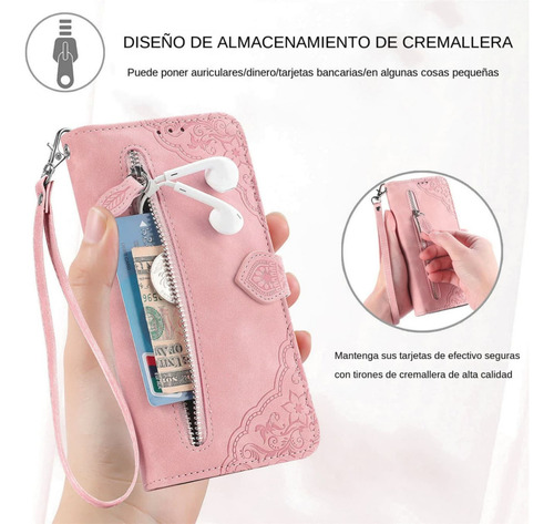 Funda De Piel Tipo Cartera Para Moto G05, G15, G35, G55, G75, G82, G04, G24, G34, G54, G84, G73, G62, Con Ranura Para Tarjetas