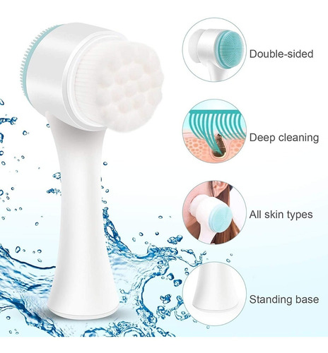 Imagen 4 de 8 de Cepillo Limpiador Exfoliante Facial Y Corporal Manual Crazy