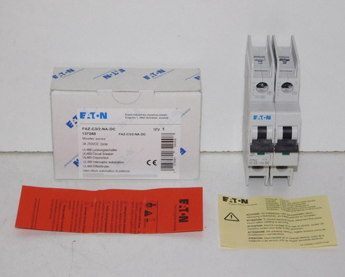 New Eaton Faz-c3/2-na-dc 137250 Moeller Mini Circuit Bre Zzb