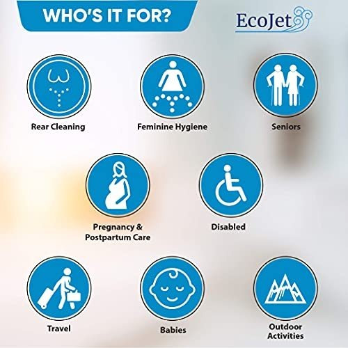 Sistema De Ducha Ecojet Bidé Portátil - Baño De Salud Ana
