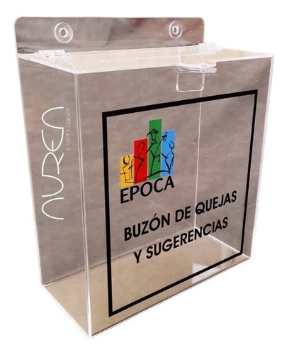 Acrílico Oficina Buzon Quejas Sugerencias. Incluye Tu Logo
