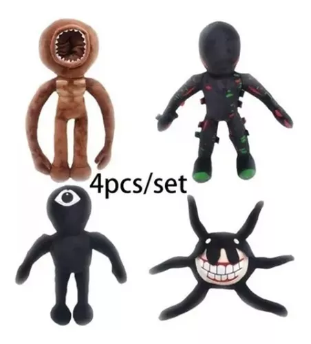 Jogo De 4 Peças Doors Roblox Figure Muñeco Peluche Juguete