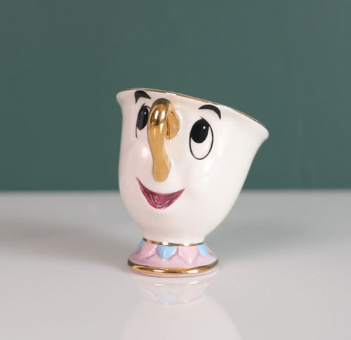 Juego De Tazas De Cerámica Con Tetera De La Bella Y La