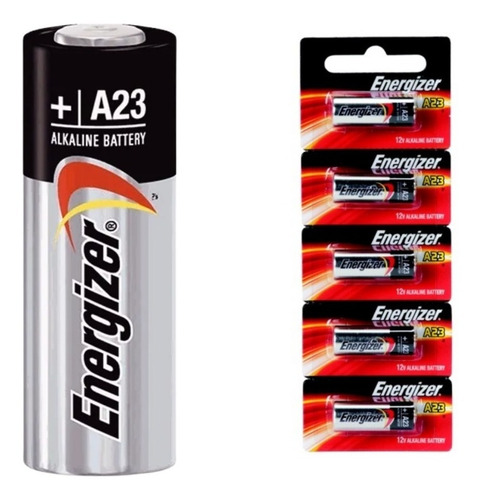 Pilha Bateria A23 12v Energizer Controle Alarme Portão - 5un