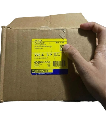 Interruptor Square D Jdl36225 3p 225a Nuevo En Caja