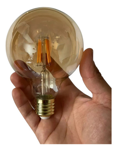 6 Pack Foco Led Vintage Tipo Globo 4w E27 Super Diseño Mg