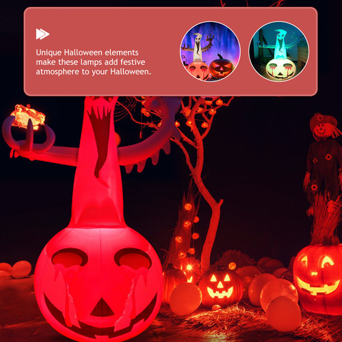 Calabaza Inflable Con Fantasma De Halloween