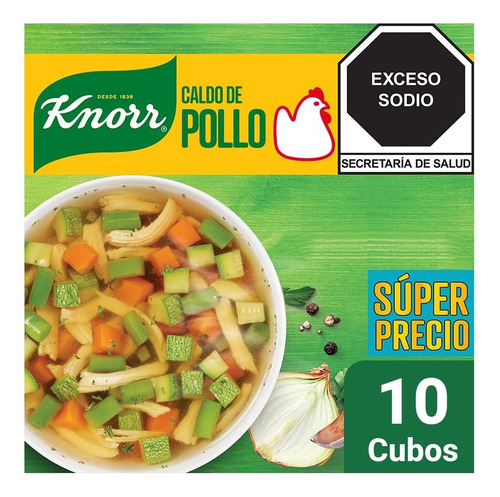 Caldo De Pollo Knorr 10 Cubos De 10.5 G C/u