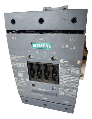 3rt1056 Contactor Siemens Usado.