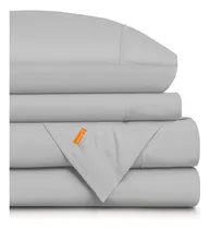 Comprar Dreamlab Juego De Sábanas Premier 1800 Collection. Sábanas De Microfibra De Lujo De Doble Cepillado (Gris, Individual)